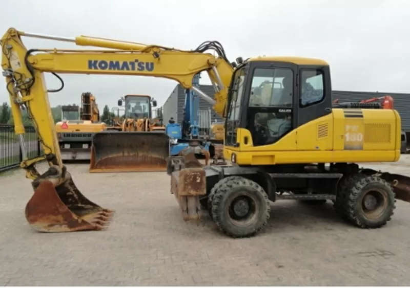 Komatsu PW160ES-7-колесный экскаватор